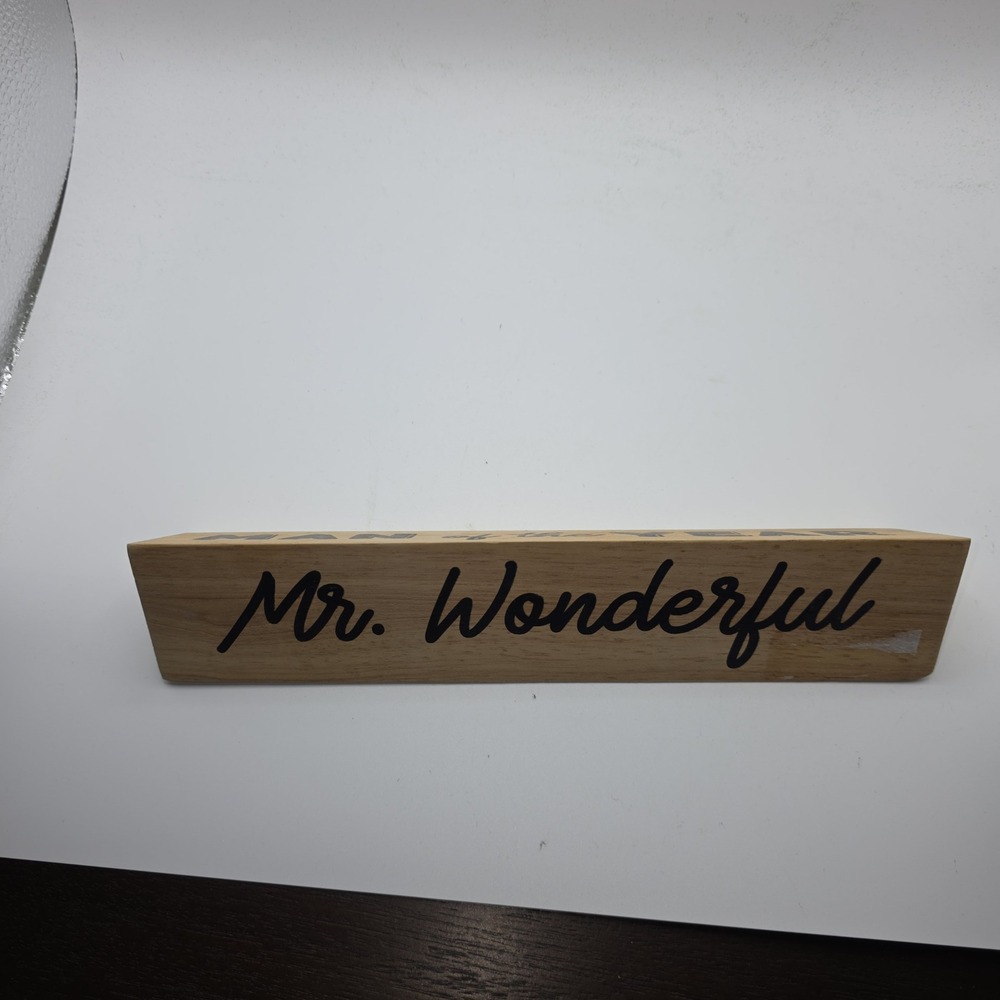 Desk Name Plate Best Dad Ever Fathers Day Gift - Picture 3 of 3